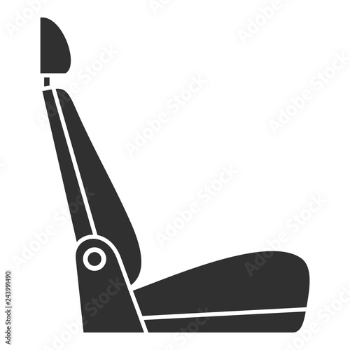 Car seat icon. Simple illustration of car seat vector icon for web design isolated on white background