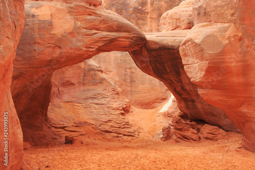 Sand Dune Arch in Arches National Park. Moab, Utah, USA.