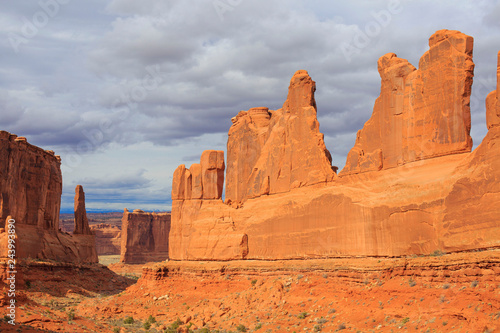 Park Avenue Viewpoint in Arches National Park. Moab, Utah, USA. © ukrolenochka