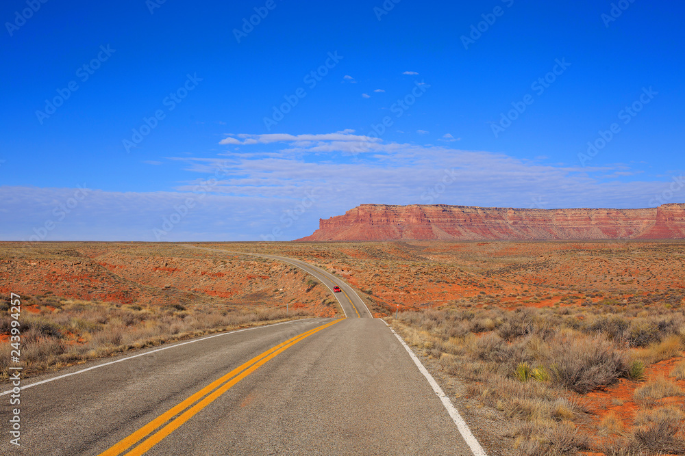 Desert landscape in the spring, Utah, USA.