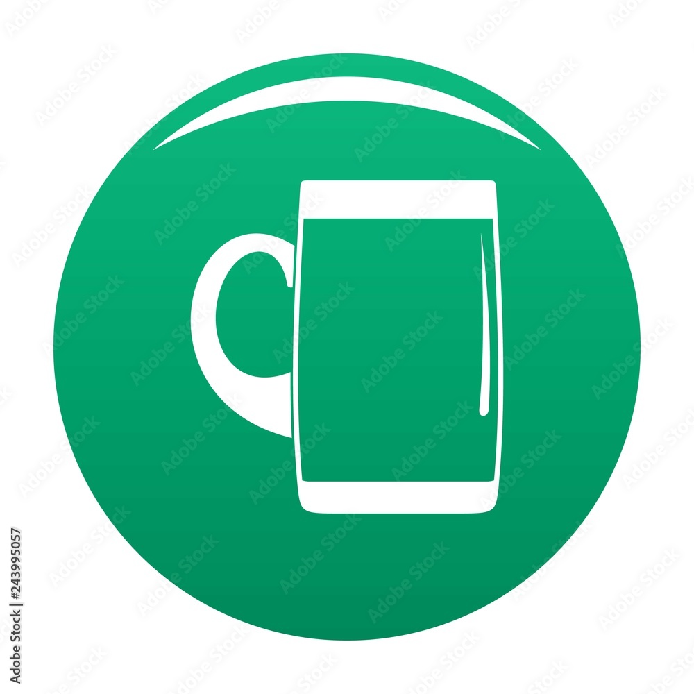 Pint of beer icon. Simple illustration of pint of beer vector icon for any design green Pint of beer icon. Simple illustration of pint of beer vector icon for any design green