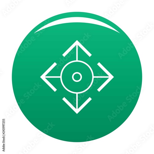 Free Download Easy target icon. Simple illustration of easy target vector icon for any design green - GFXLoad