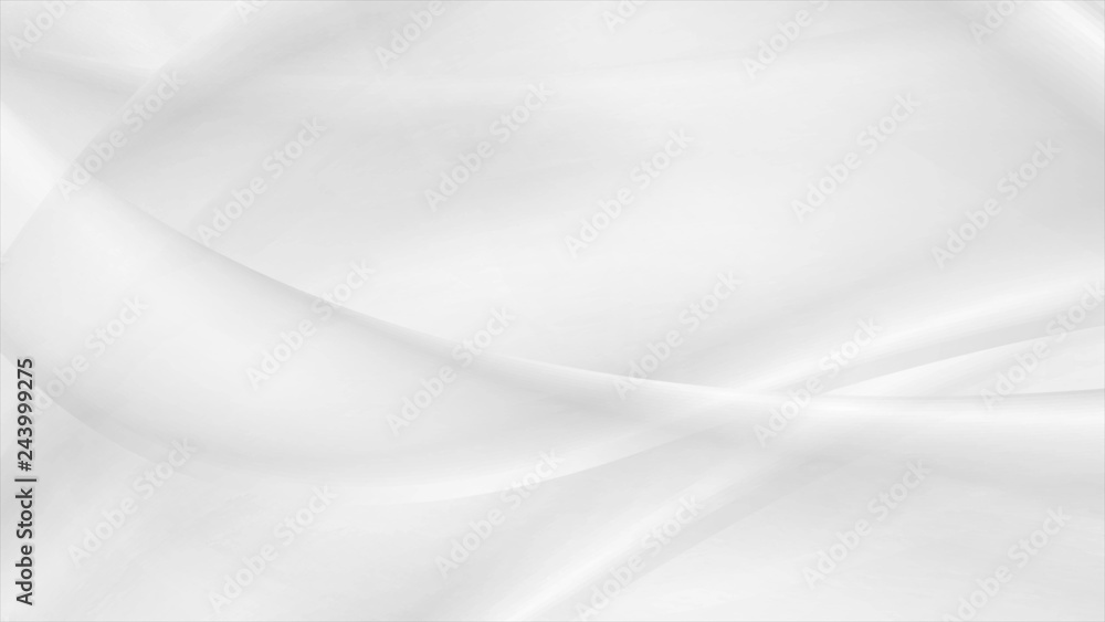 Abstract grey white smooth waves background Abstract grey white smooth waves background