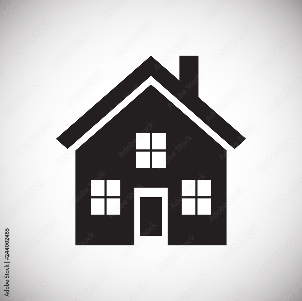 Home icon on white background for graphic and web design, Modern simple vector sign. Internet concept. Trendy symbol for website design web button or mobile app Home icon on white background for graphic and web design, Modern simple vector sign. Internet concept. Trendy symbol for website design web button or mobile app