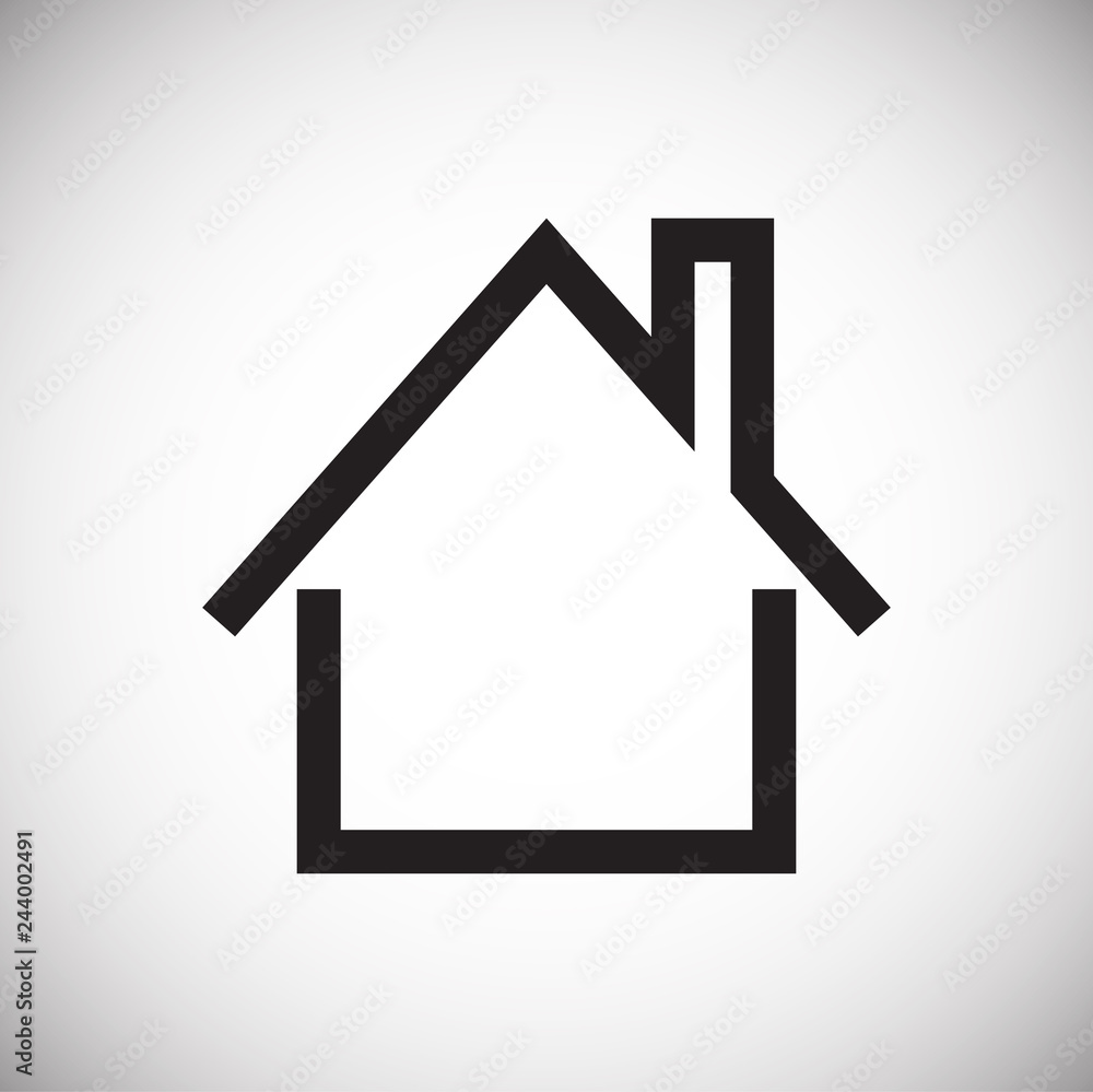 Home icon on white background for graphic and web design, Modern simple vector sign. Internet concept. Trendy symbol for website design web button or mobile app Home icon on white background for graphic and web design, Modern simple vector sign. Internet concept. Trendy symbol for website design web button or mobile app