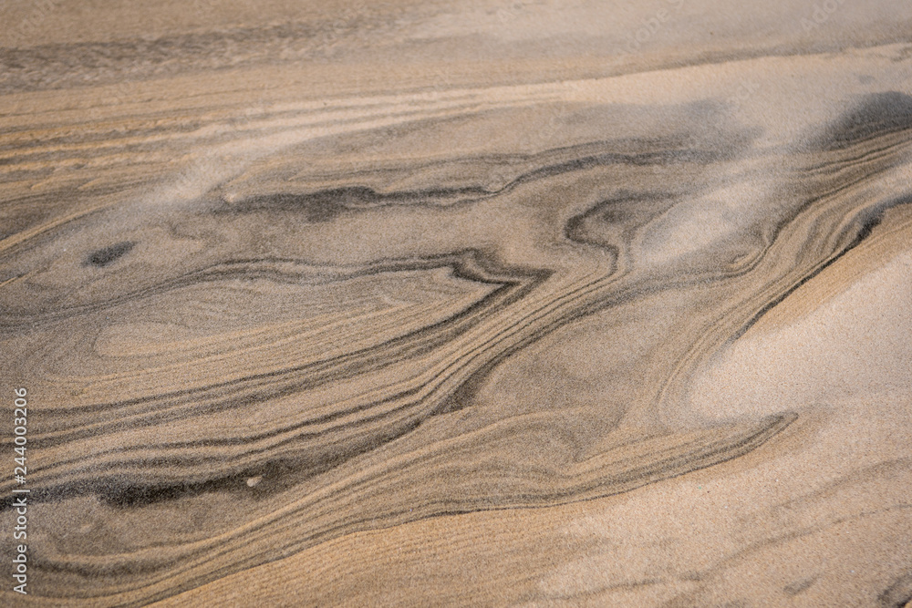 Fototapeta premium Beautiful sand dunes in the windy winter- Israel