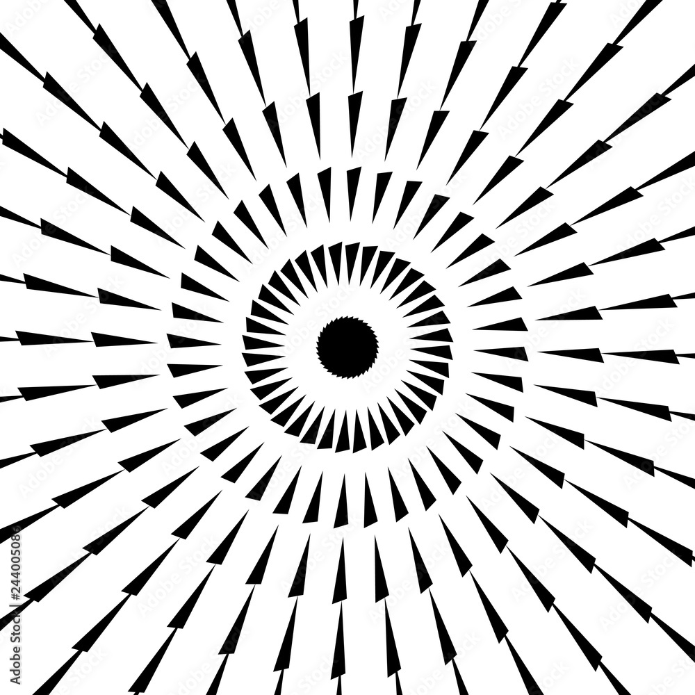 Abstract halftone pattern of triangles. Circular vector background for design banners, posters, business projects, pop art texture.Sunburst explosion. Abstract halftone pattern of triangles. Circular vector background for design banners, posters, business projects, pop art texture.Sunburst explosion.