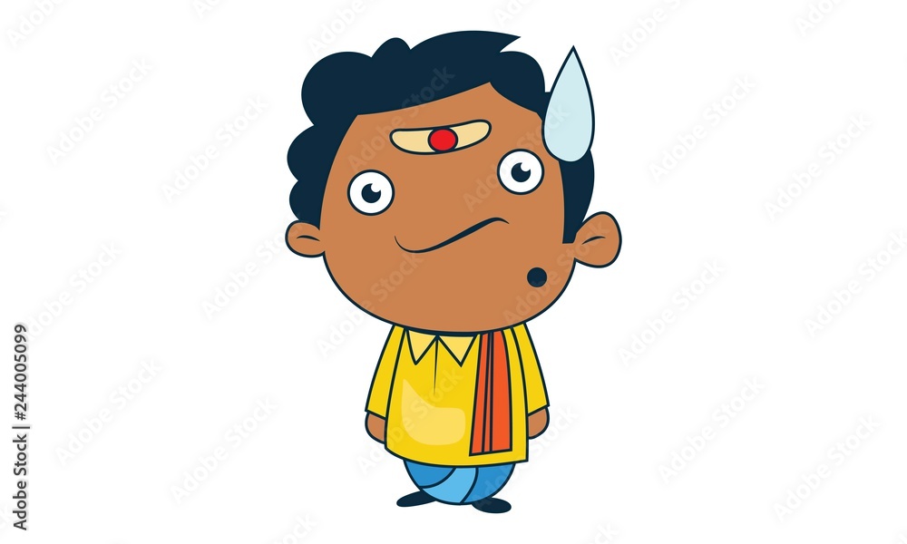 Vector cartoon illustration of south indian man confused. Isolated on white background. Stock Vector | Adobe Stock Vector cartoon illustration of south indian man confused. Isolated on white background. Stock Vector | Adobe Stock