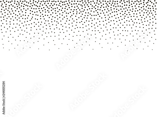 Halftone vector background. Monochrome halftone pattern. Abstract geometric dots background. Pop Art gradient black white texture. Design for presentation  banner  flyer  business cards  stickers