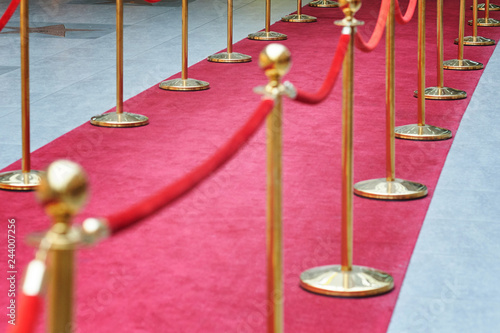 Way to success on the red carpet  Barrier rope 