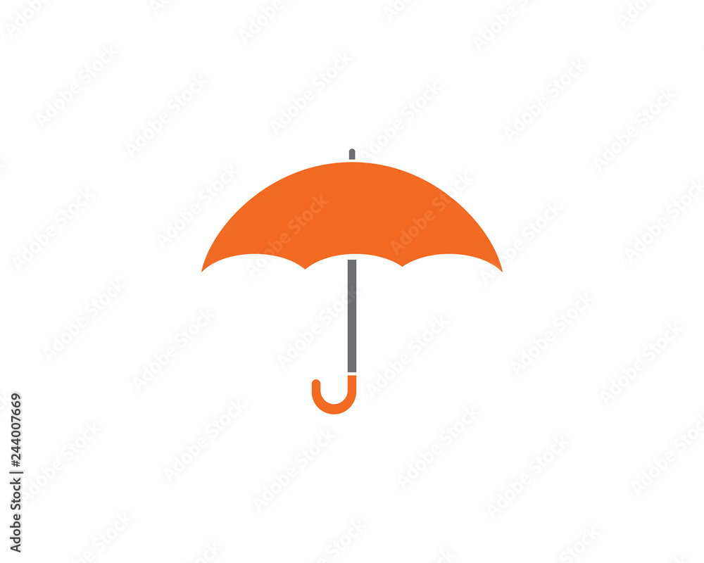 umbrella logo template vector icon