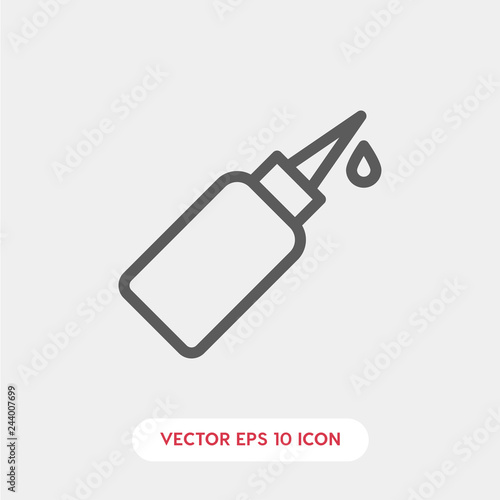 Glue icon. Glue icon vector. Linear style sign for mobile concept and web design. glue symbol illustration. vector graphics - Vector