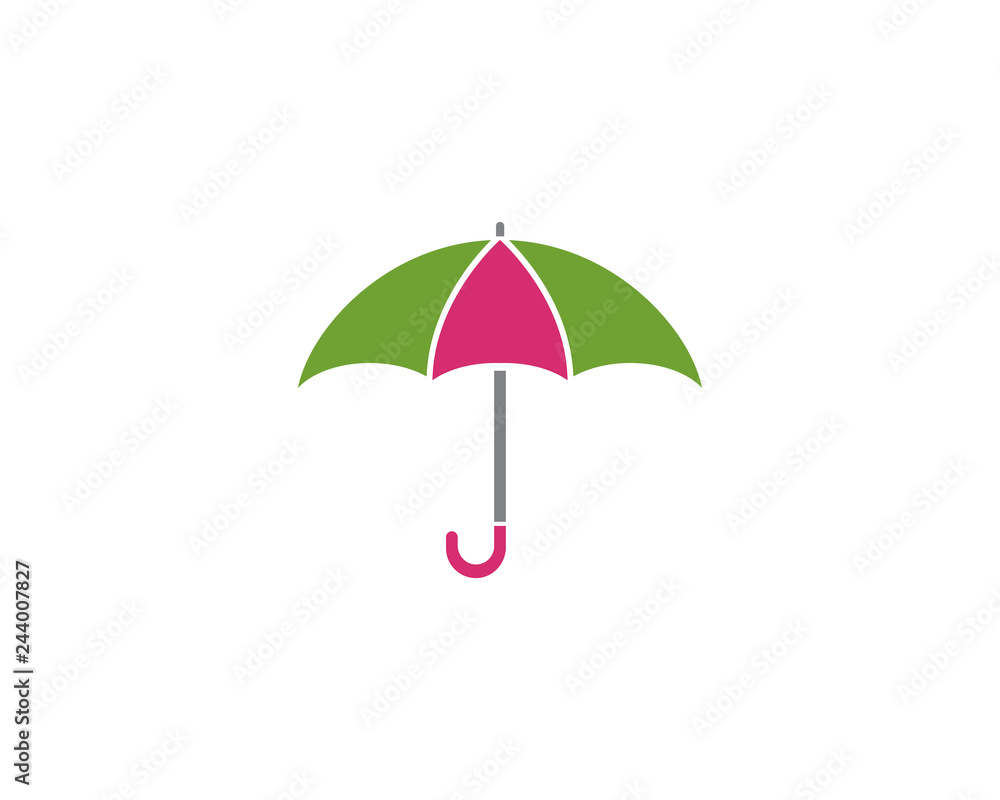 umbrella logo template vector icon