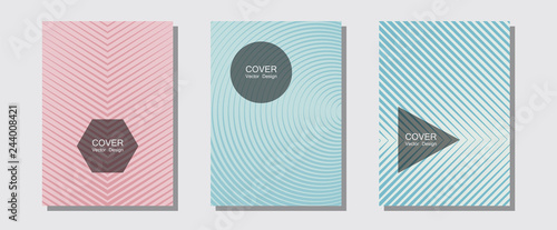 Banner graphics cool vector templates set.