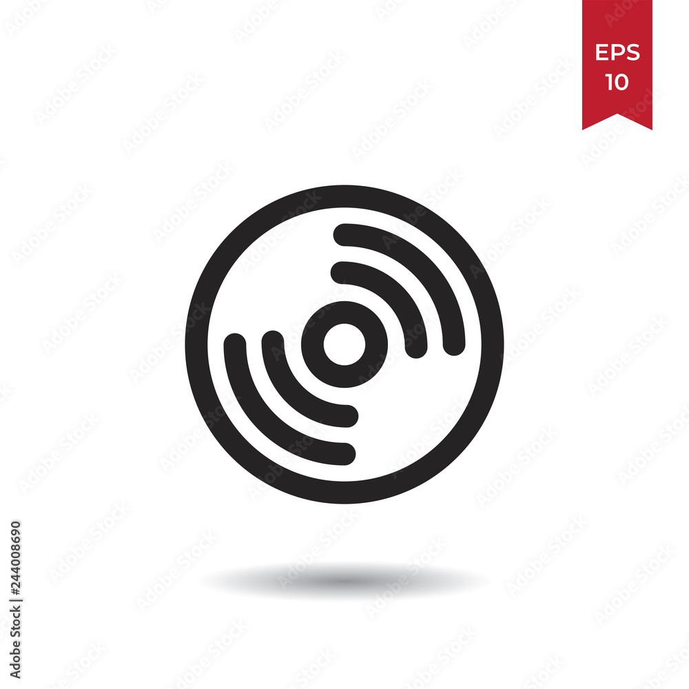 Compact disc vector icon Compact disc vector icon