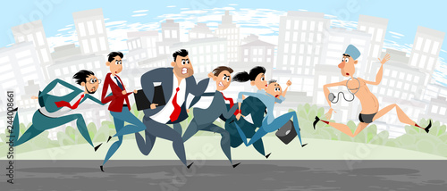 Lawyers chasing a doctor