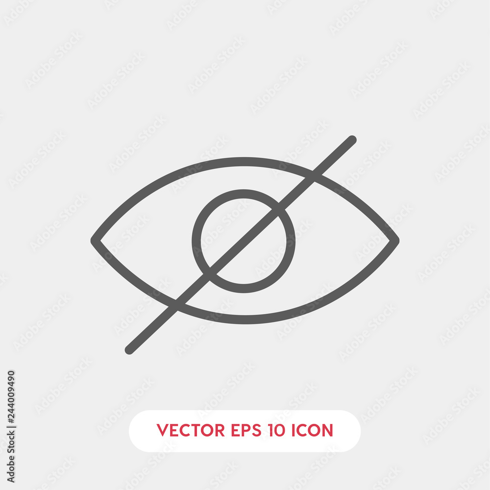 no seen icon vector