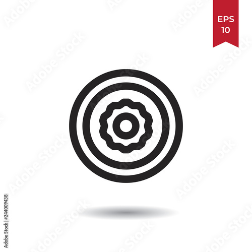 Configuration wheel vector icon