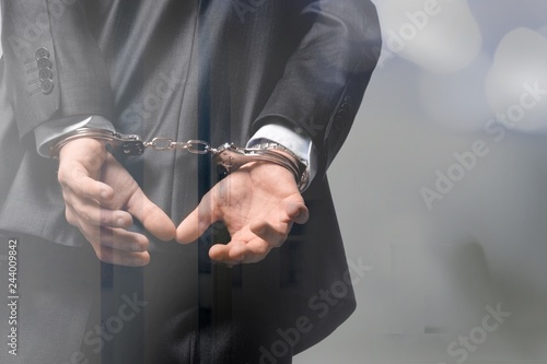 Arrest bound bracelet bribe bribery business businessman