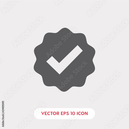 check icon. check mark icon vector. Linear style sign for mobile concept and web design. check mark symbol illustration vector graphics - Vector 