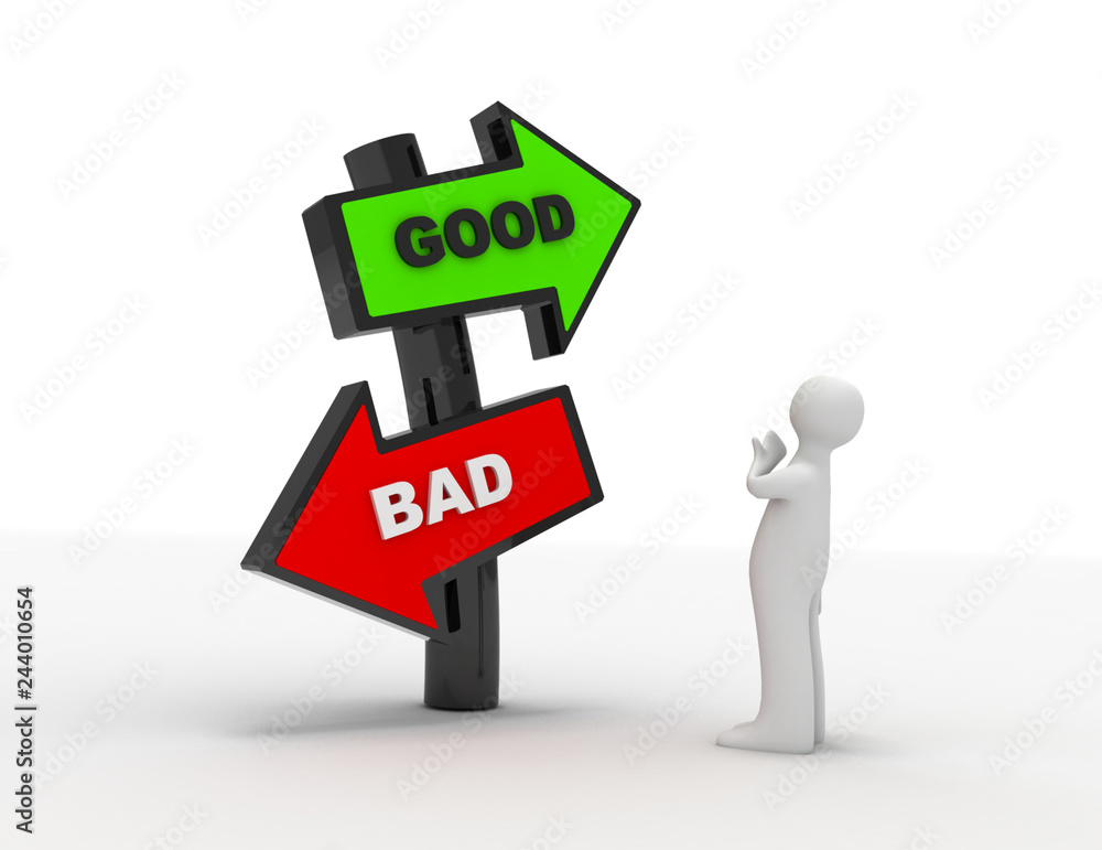 3d people - man, person and directional sign 3d people - man, person and directional sign