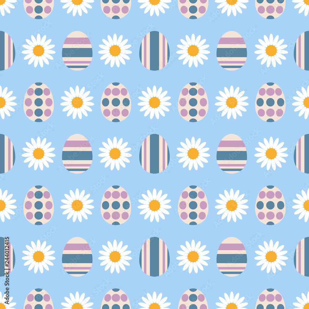 Seamless pattern with Easter eggs. Ordered ornament. Vector illustration EPS10 Seamless pattern with Easter eggs. Ordered ornament. Vector illustration EPS10