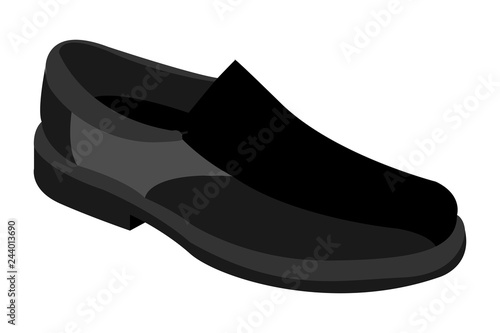 Zapato de color negro.