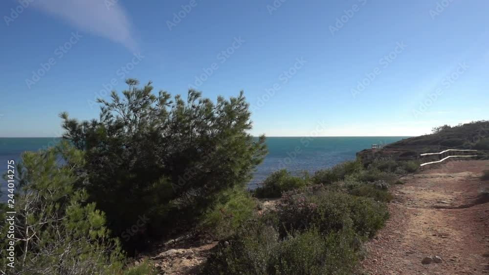 The coast of lampolla de mar in tarragona The coast of lampolla de mar in tarragona