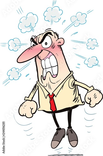 Angry businessman
