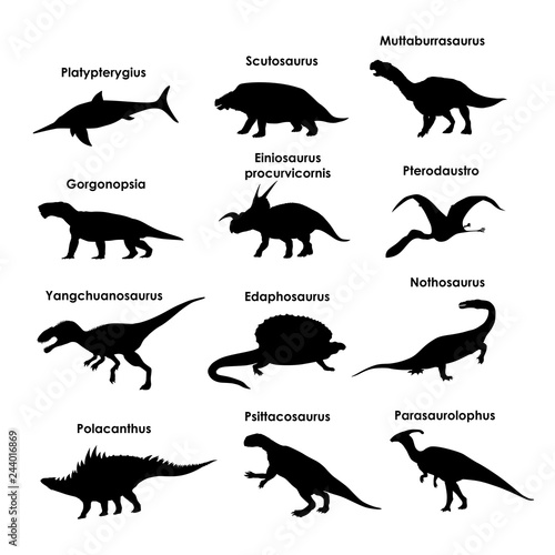 Dinosaur Silhouettes
