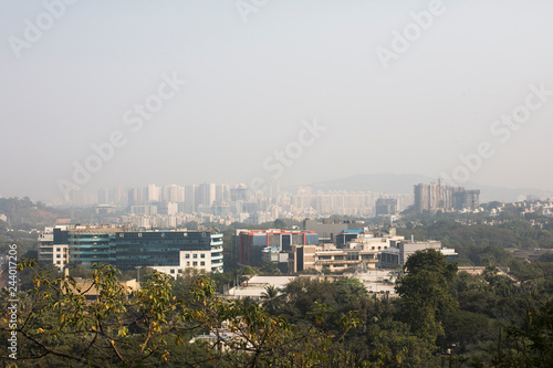 Mumbai / India - November 2011: View over a suburb of Mumbai called Andheri East.