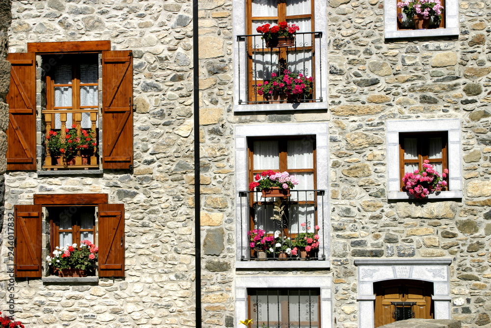 Huesca. Lanuza. Sallent de Gallego. Spain Huesca. Lanuza. Sallent de Gallego. Spain
