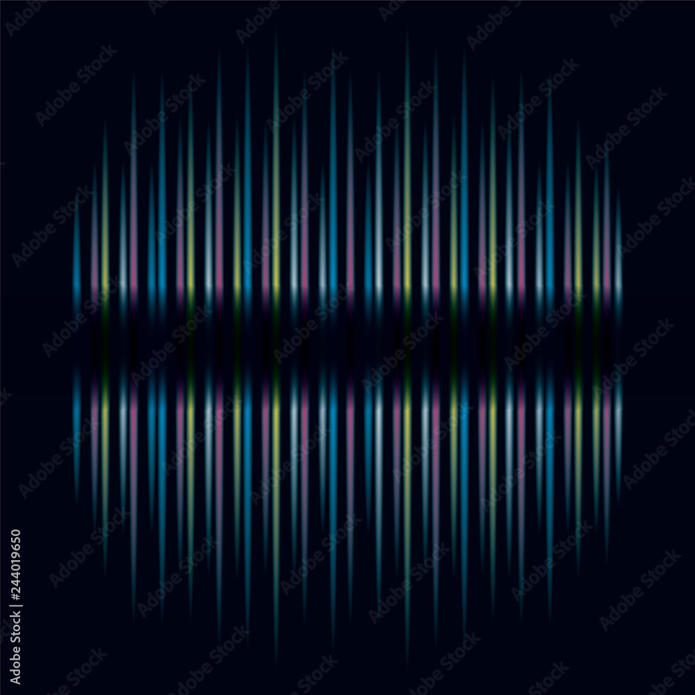 Vector striped colored background pattern.