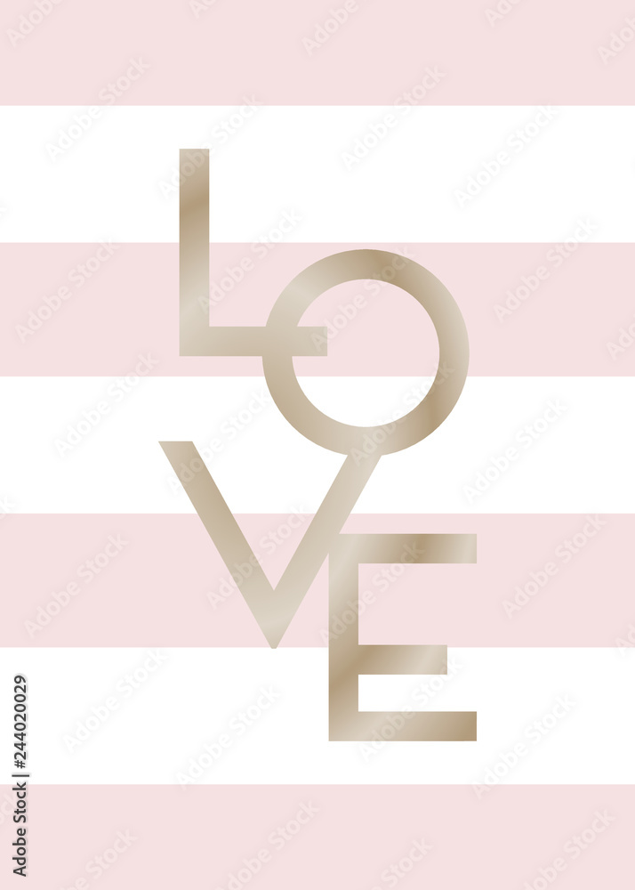 Typographic Design Valentine's Day Card Template Typographic Design Valentine's Day Card Template