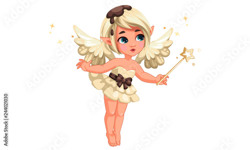 Cute little vanilla chocolate fairy