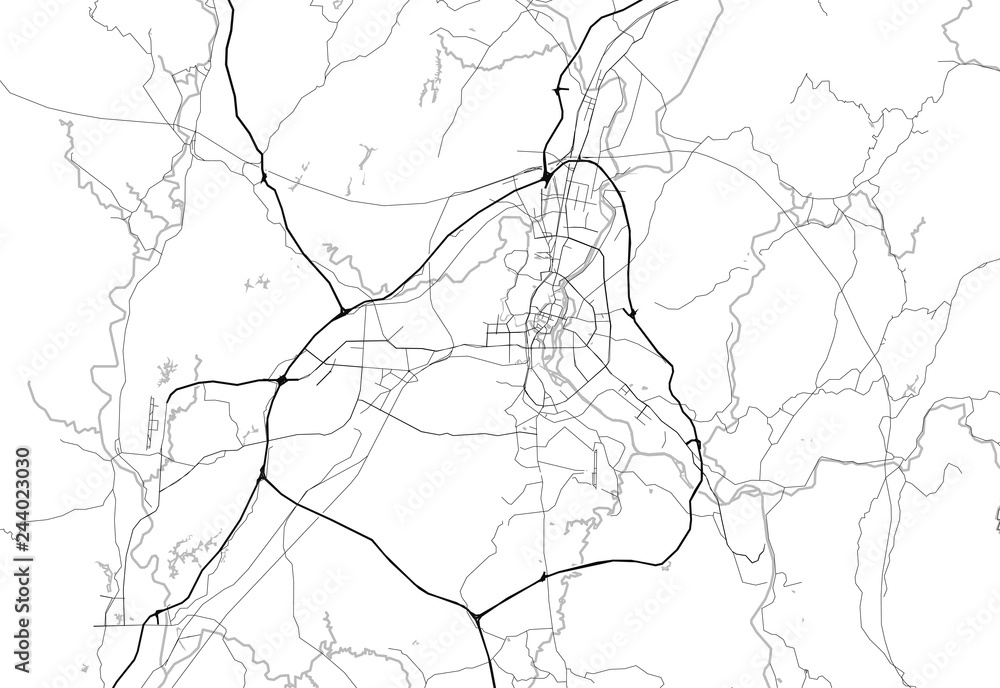 Area map of Guilin, China