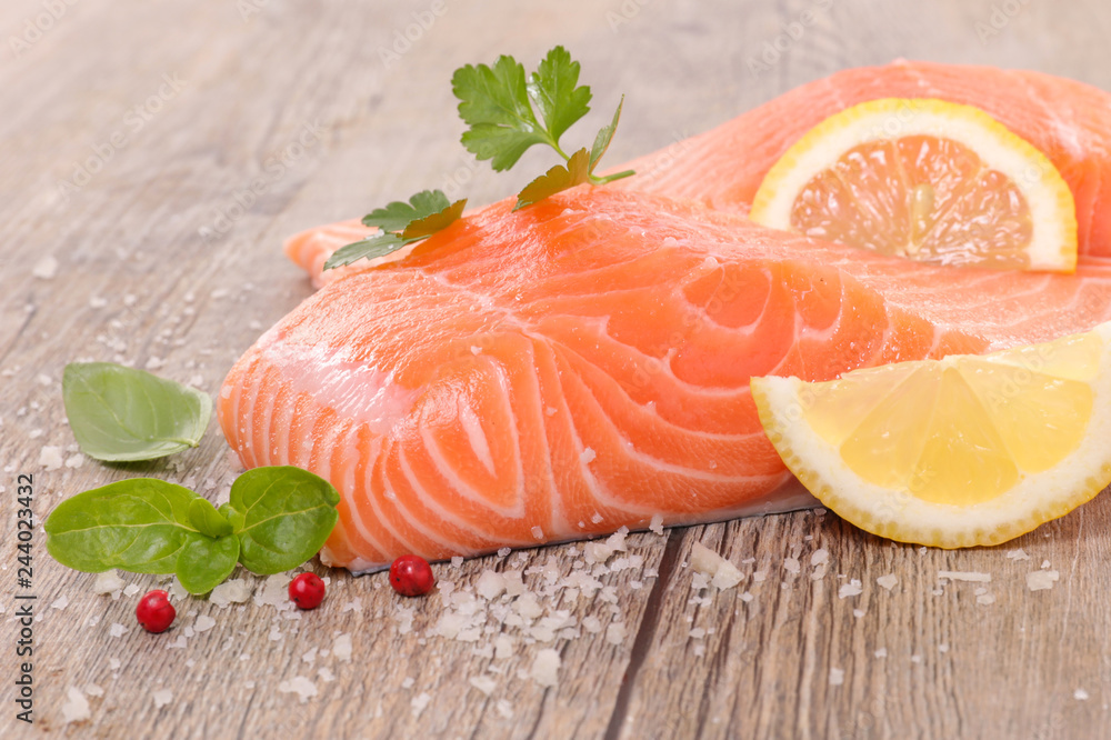 raw salmon fish raw salmon fish