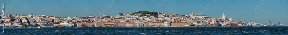 Lissabon Skyline vom anderen Tejo Ufer