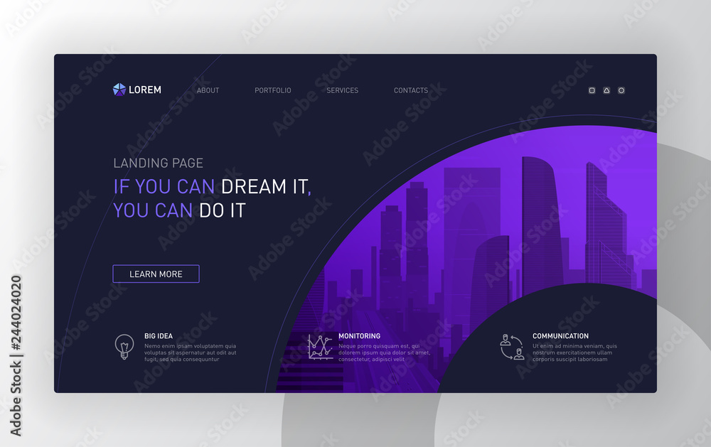 Ταπετσαρία Landing page template for business
