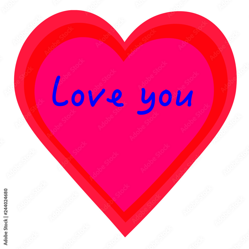 Valentine heart symbol love you blue Valentine heart symbol love you blue