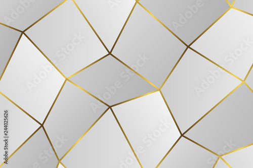 Golden geometric abstract pattern.