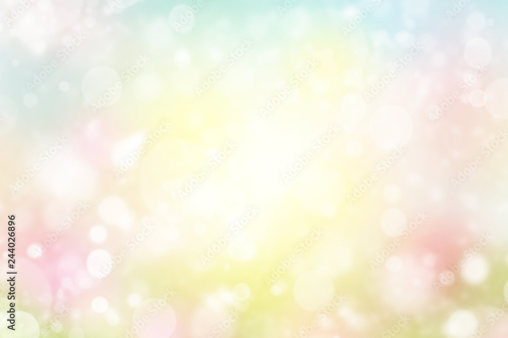 Natural green and pink blurred background for spring Natural green and pink blurred background for spring