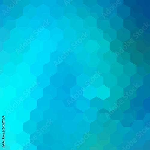 Background of geometric shapes. Blue mosaic pattern. Vector EPS 10. Vector illustration