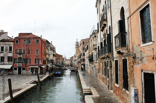 Venice / Italy - February 02 2018. View of the canal. February 2018. Venetian architecture. © Malira