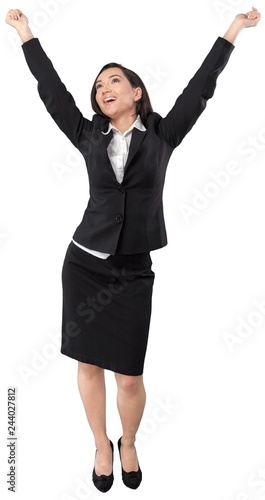 Portrait of an Overjoyed Businesswoman