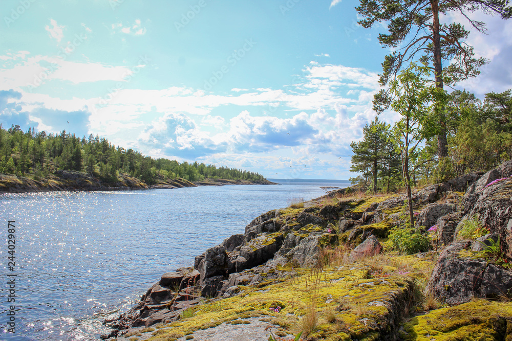 Fototapeta premium lake Ladoga