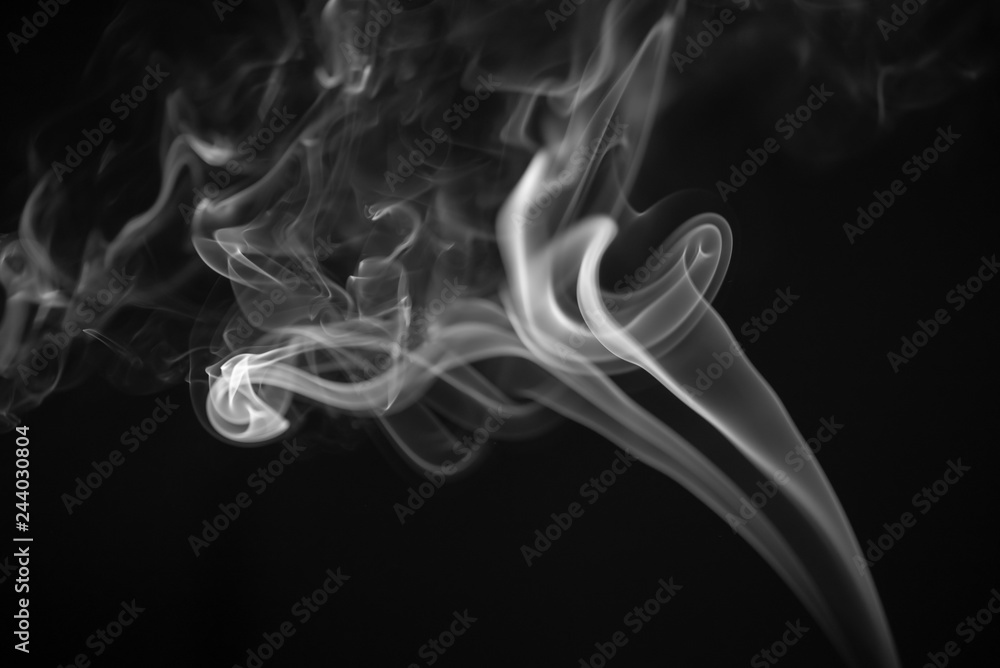 Smoke on black background Smoke on black background