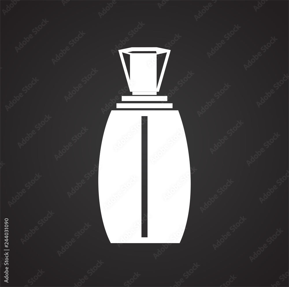 Bottle icon on black background for graphic and web design, Modern simple vector sign. Internet concept. Trendy symbol for website design web button or mobile app Bottle icon on black background for graphic and web design, Modern simple vector sign. Internet concept. Trendy symbol for website design web button or mobile app