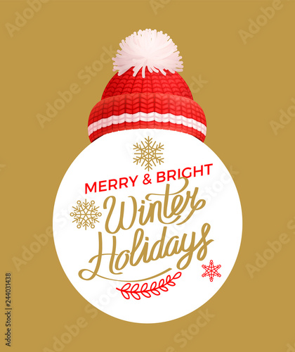 Merry and Bright Winter Offering, Lettering Label