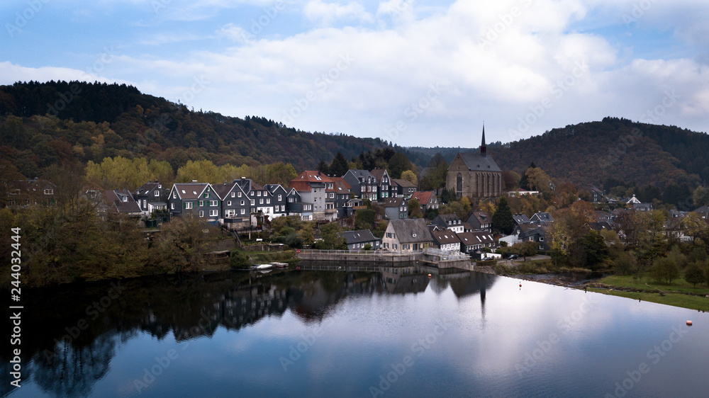 Luftbild Beyenburger Stausee in Wuppertal